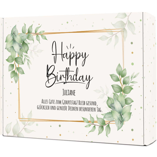 Gepersonaliseerde cadeaudoos Eucalyptus – vooraanzicht