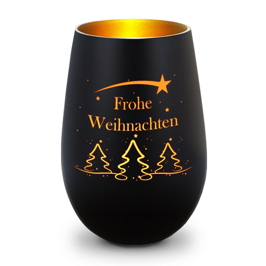 Windlicht Tannenbaum Frohe Weihnachten – Produktansicht