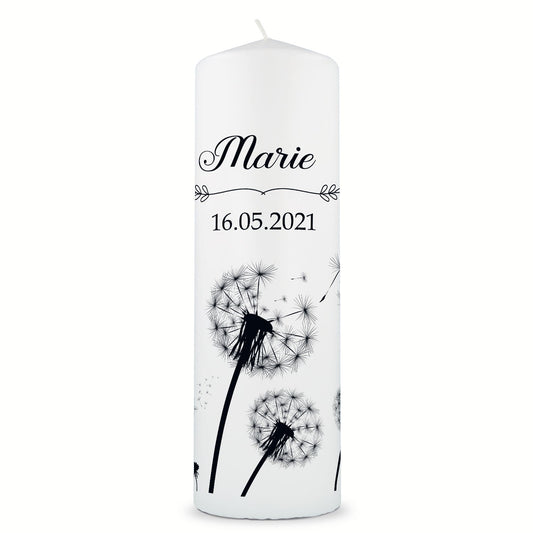 Trauerkerze Pusteblume – Motivdetail