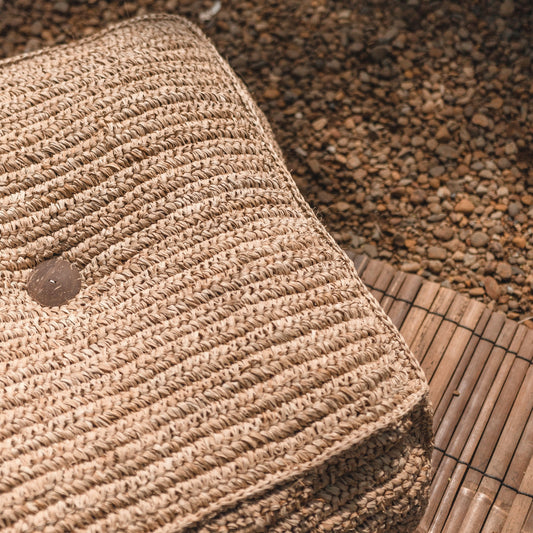 Bodenkissen PADAR – Raffia