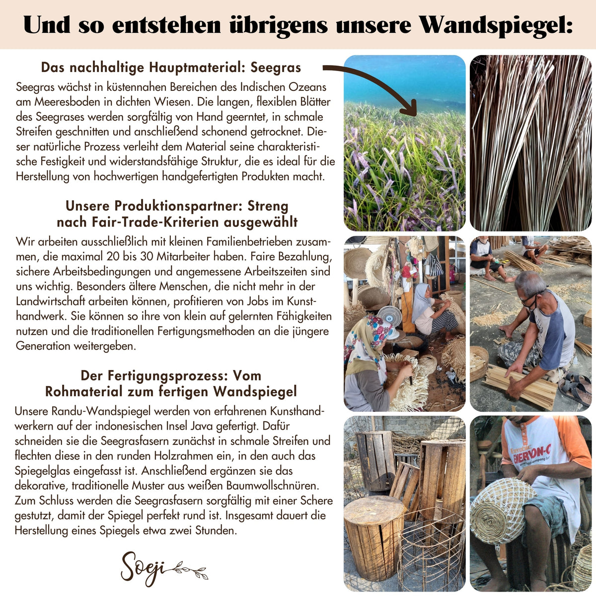 Wandspiegel RANDU – Seegras
