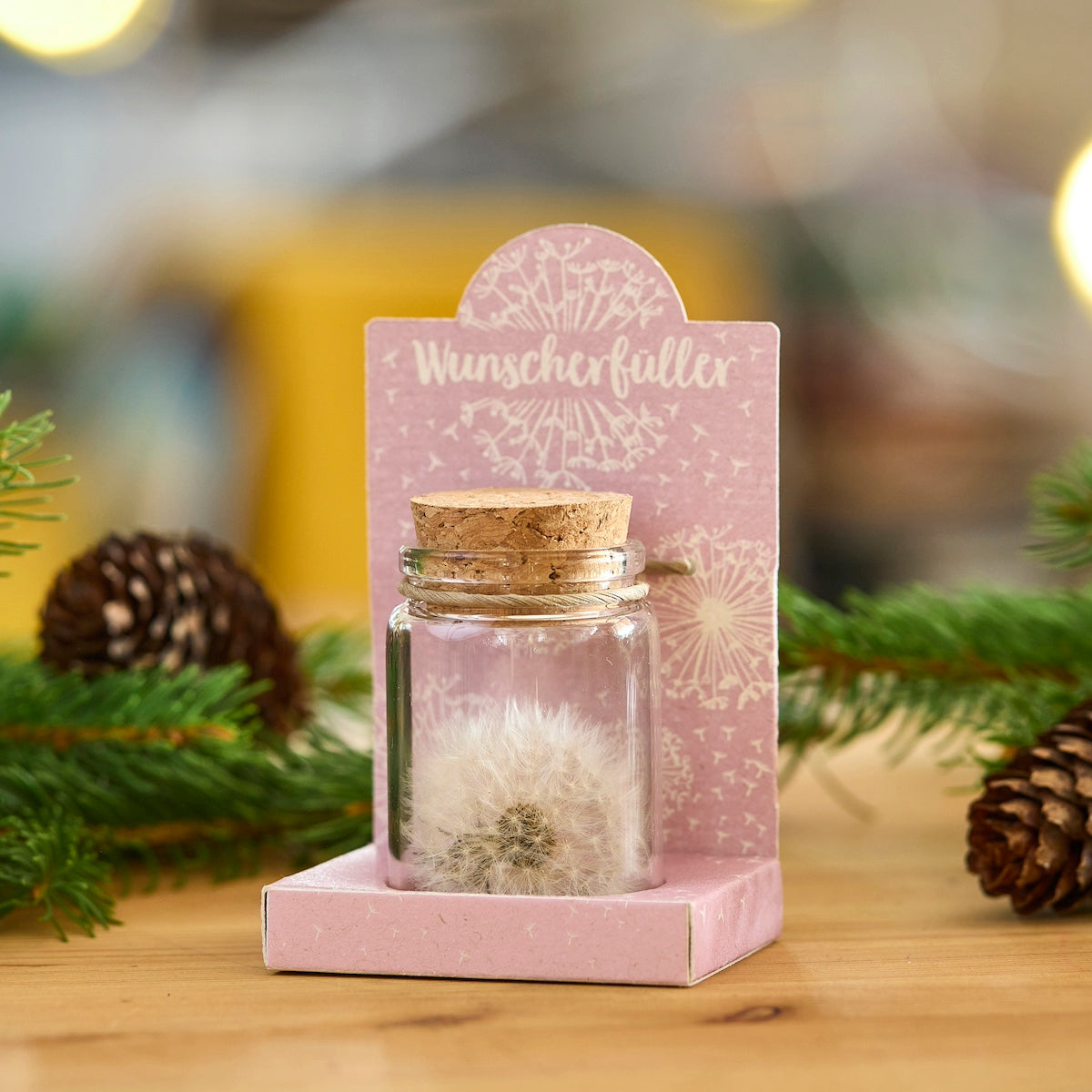 Wunscherfüller: Pusteblume im Glas – Geschenk mit Wunsch – weitere Produktansicht 8 von 8