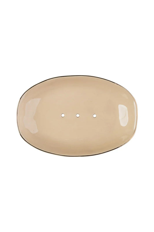 Tranquillo CLASSIC Seifenschale – Beige mit Goldrand – Produktabbildung 2