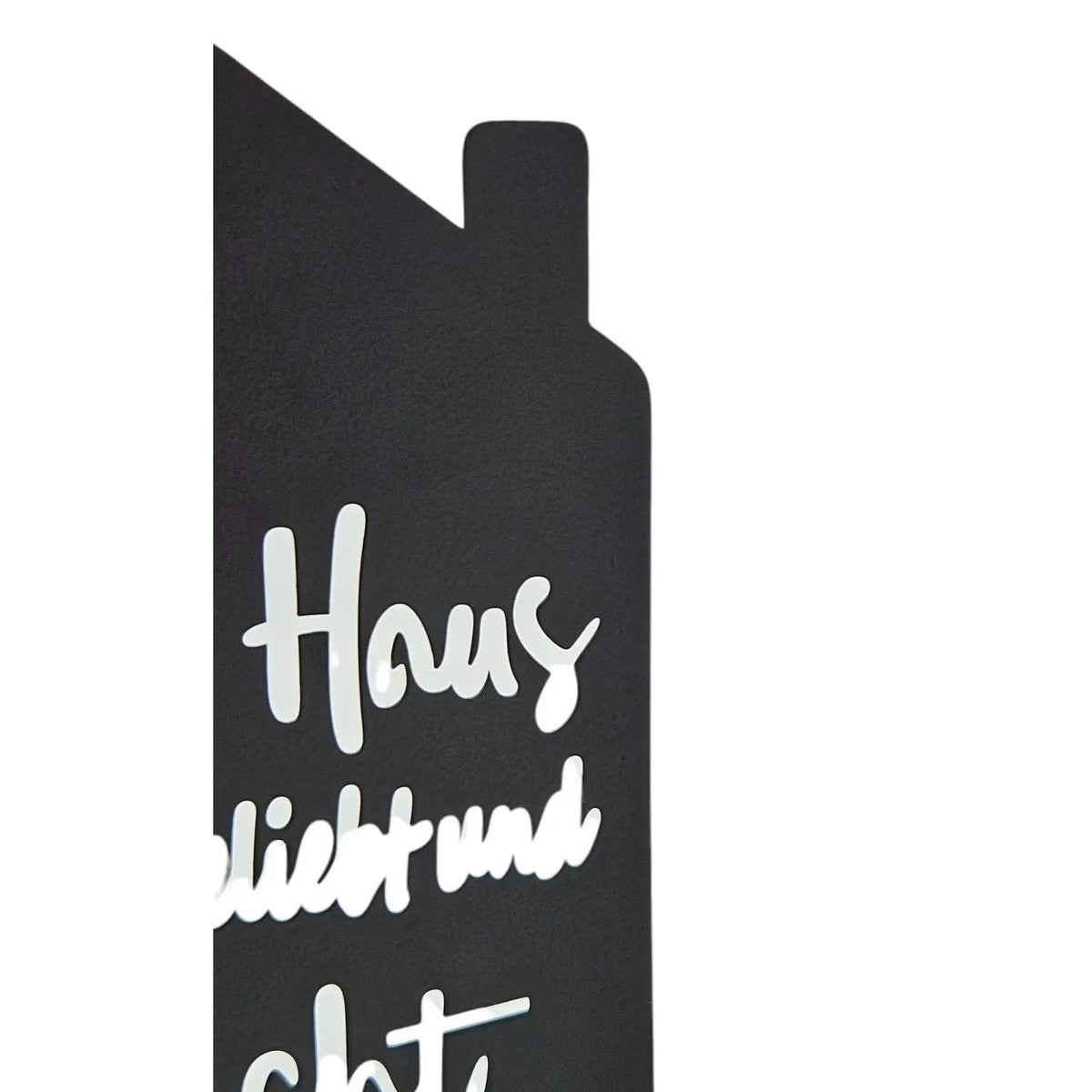 Teelichthalter Haus – 2er-Set aus schwarzem Metall