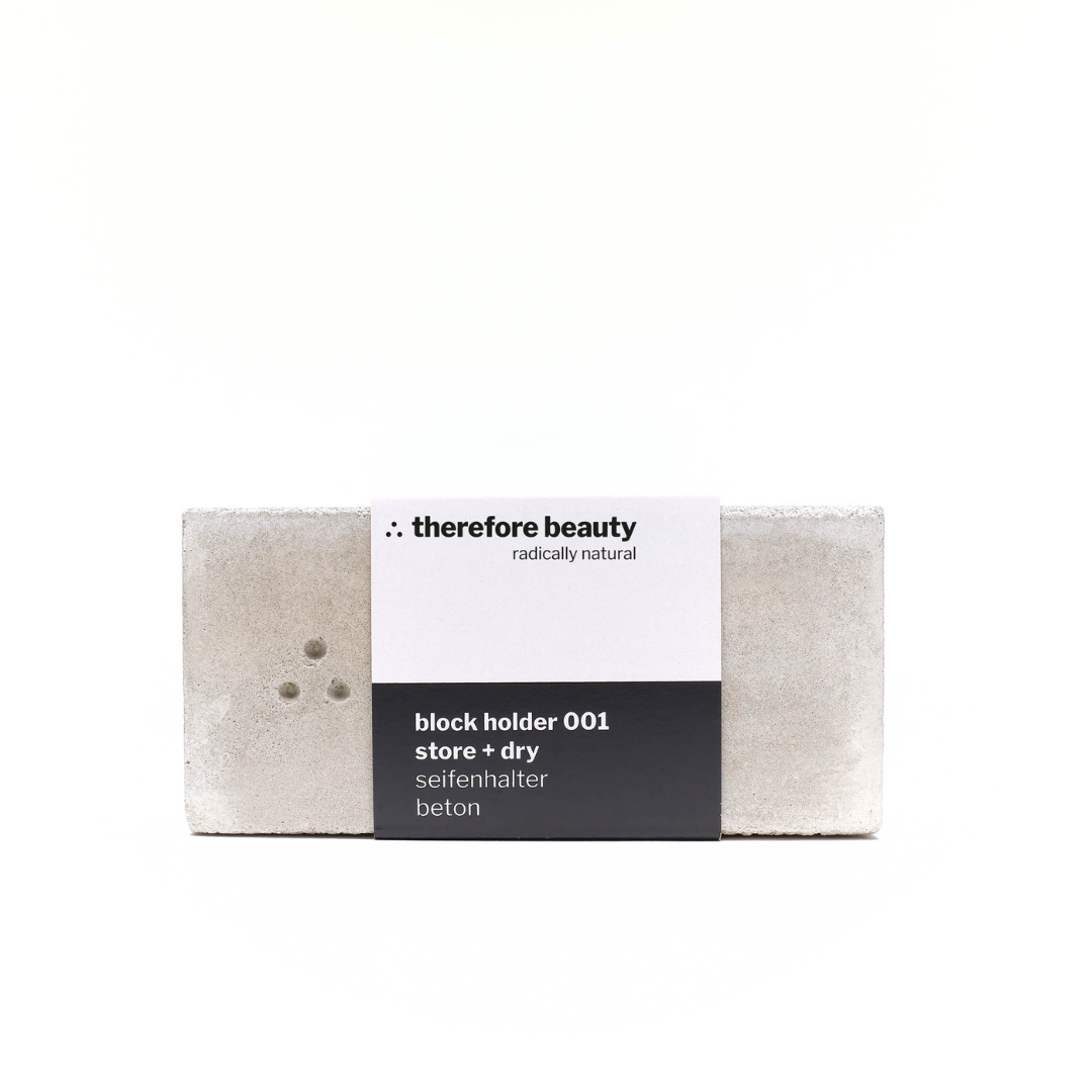 Set bileşeni: therefore beauty block holder 001 – beton sabunluk