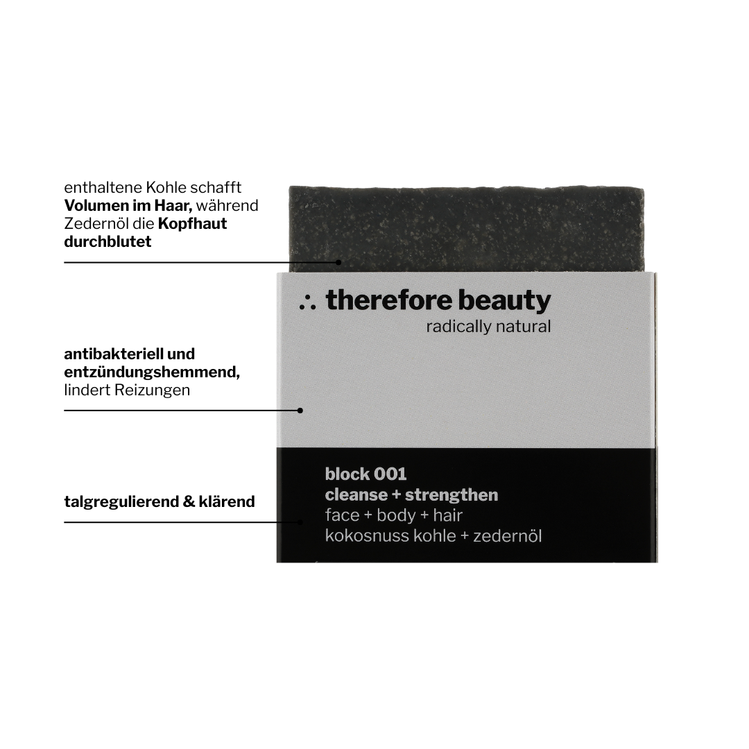 Bilgi grafiği: therefore beauty block 001 – aktif kömürlü sabun