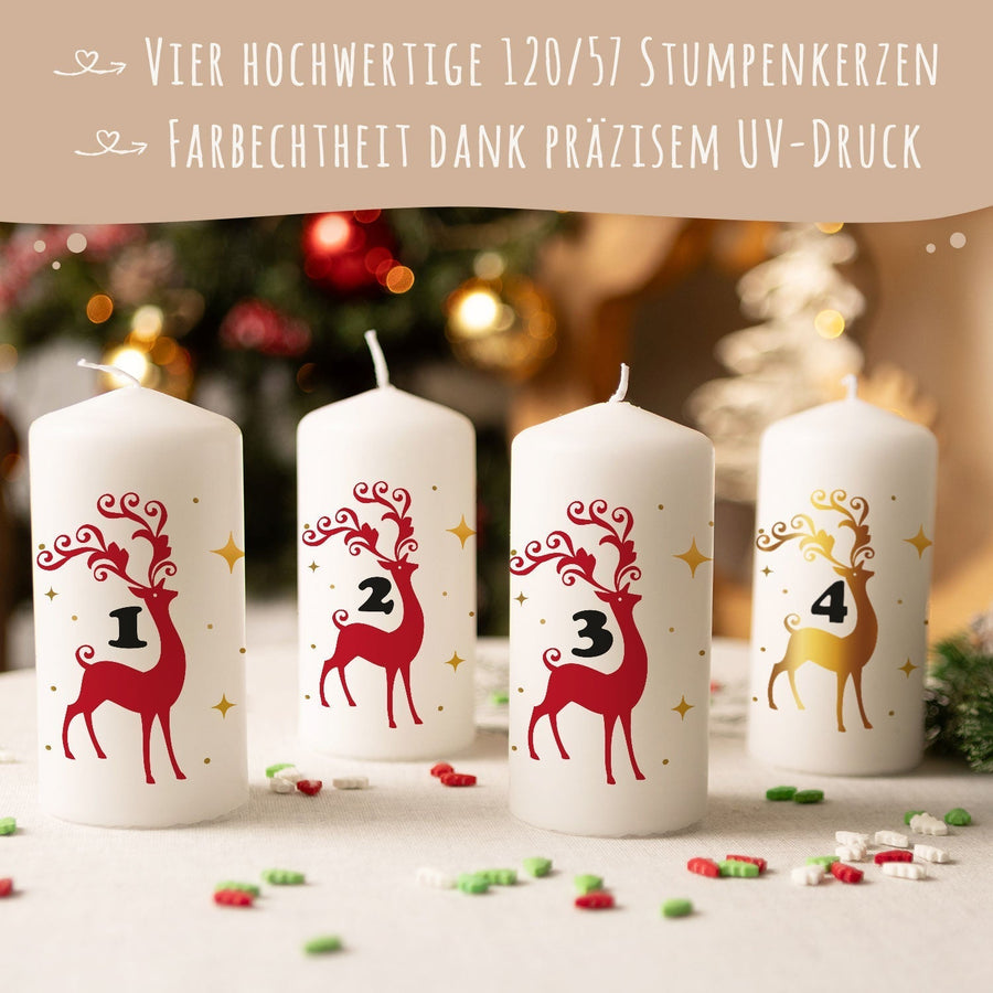 HE Geschenkset mit passenden Kerzen, Licht und Geschenkfüllung