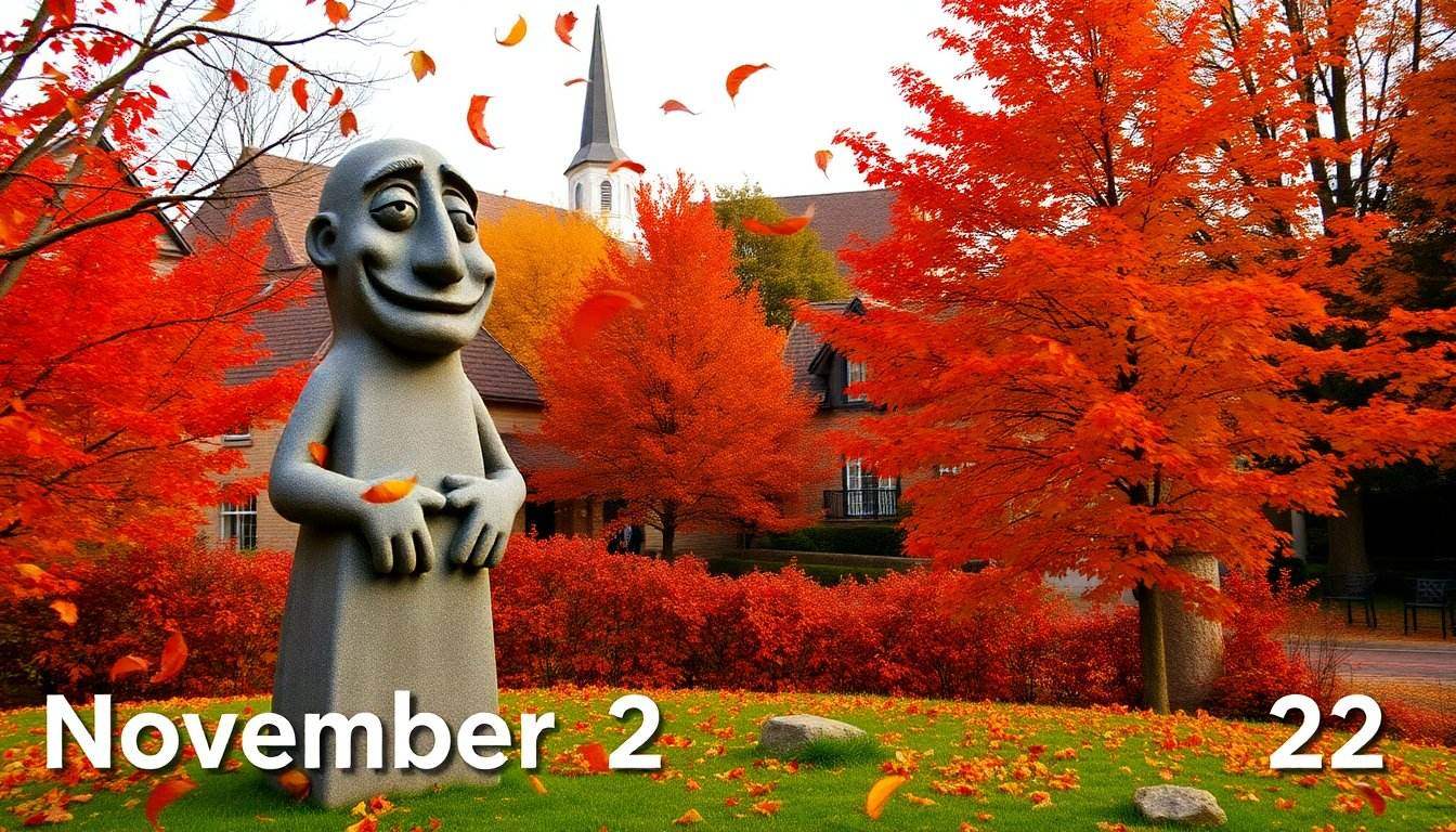 Herfstdecoratie met warme kleuren, licht en natuurlijke materialen