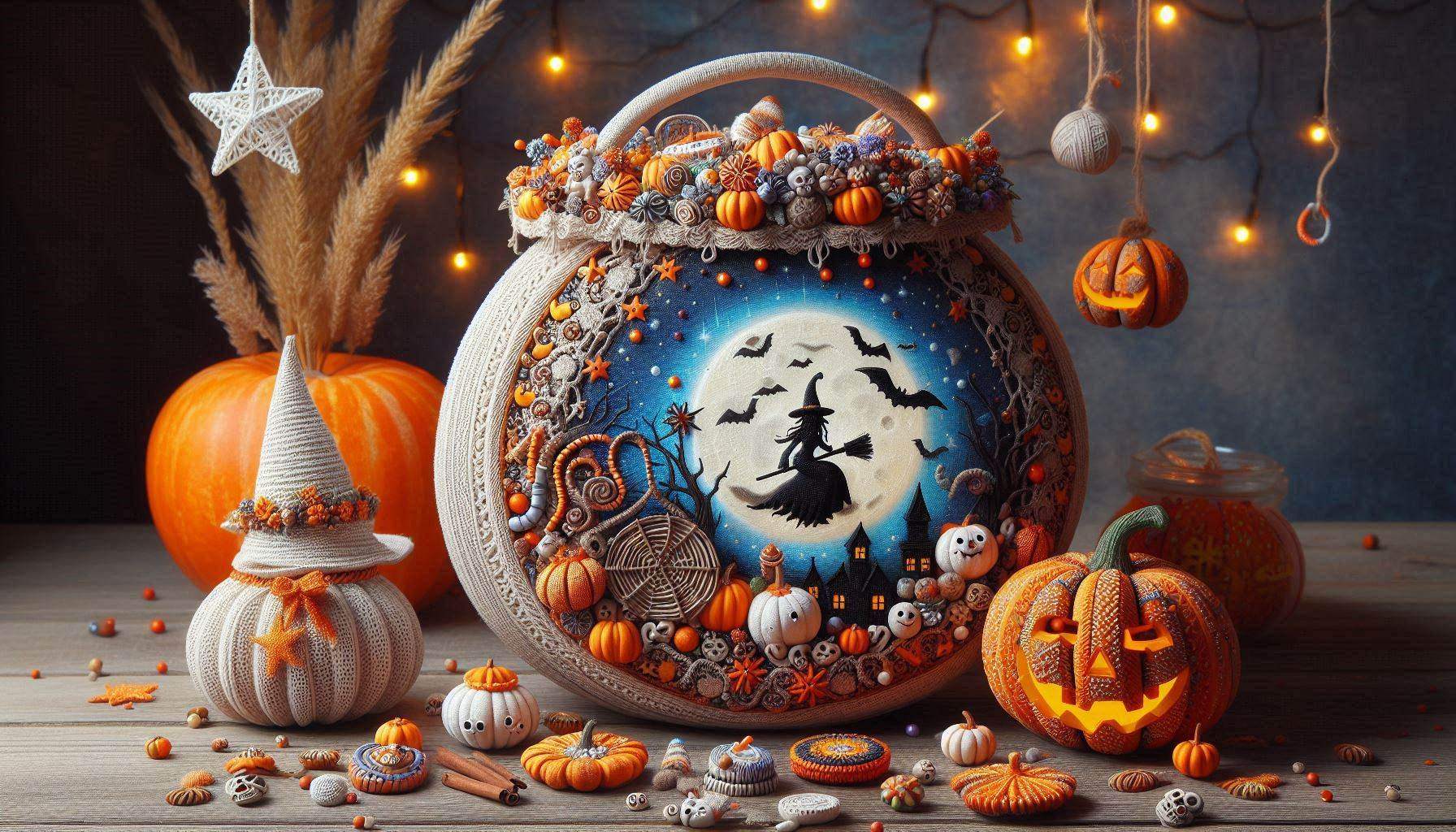 Herbstliche Laternen und Kürbisse als Übergang von Halloween zu Sankt Martin
