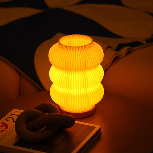 Luma lamp with warm light for a calm bedroom and evening rituals