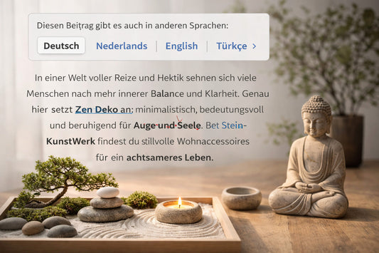 Zen decor and mindful living atmosphere