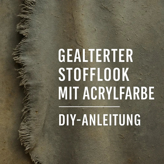 Decoratief oppervlak met verouderde stoflook gemaakt met acrylverf