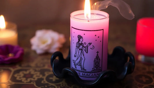 The Magician scented candle as a design accent for warm home atmosphere