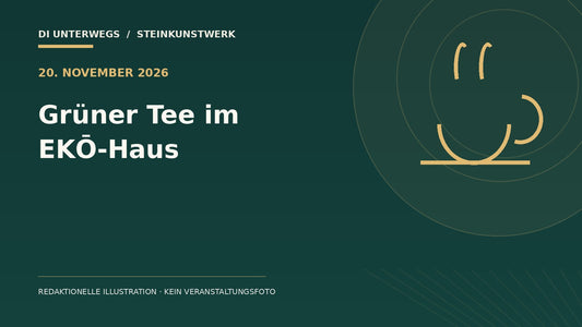 Redaktionelle Illustration zum Beitrag „Grüner Tee im EKŌ-Haus 2026“ – kein Foto der Veranstaltung