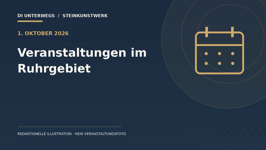 Redaktionelle Illustration zu „Veranstaltungen im Ruhrgebiet am 1. Oktober“ – kein Foto der Veranstaltung