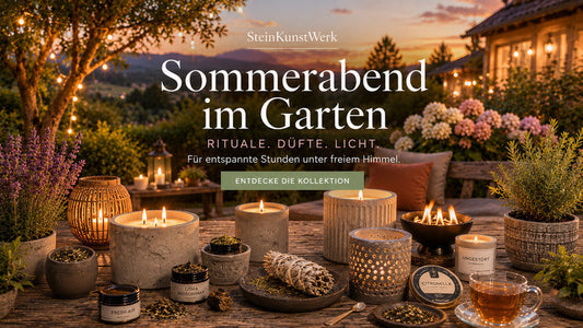 XL Citronella candles and garden fire for atmospheric summer evenings on the patio