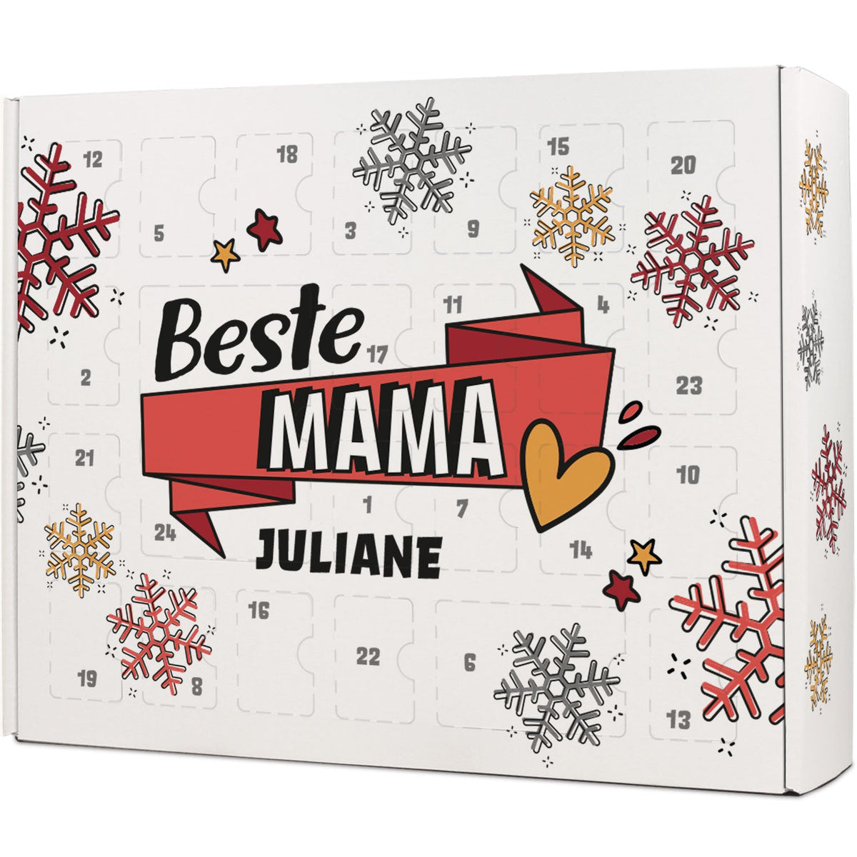 DIY-adventskalender „Beste mama/papa“ – om zelf te vullen