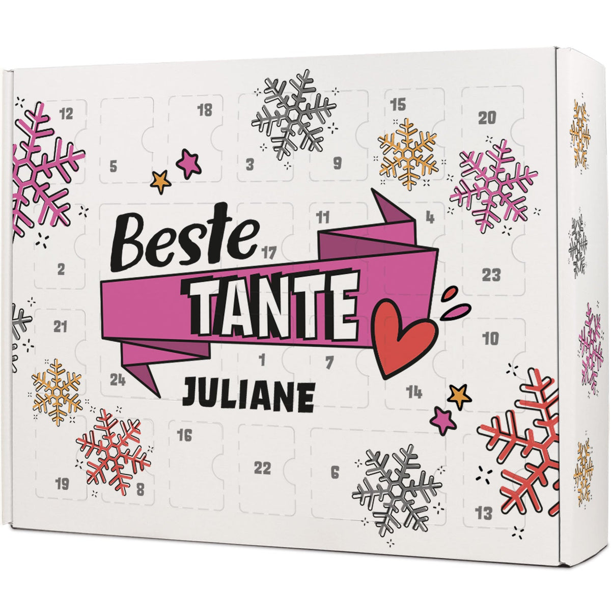 DIY-adventskalender „Beste mama/papa“ – om zelf te vullen