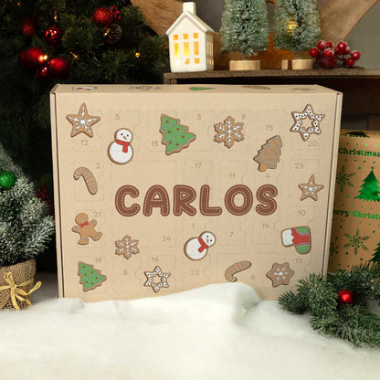 Personalisierter DIY-Adventskalender Lebkuchen zum Befüllen