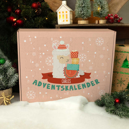 Gepersonaliseerde DIY-adventskalender „Kerstdieren“ – om zelf te vullen