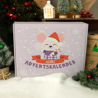 Gepersonaliseerde DIY-adventskalender „Kerstdieren“ – om zelf te vullen