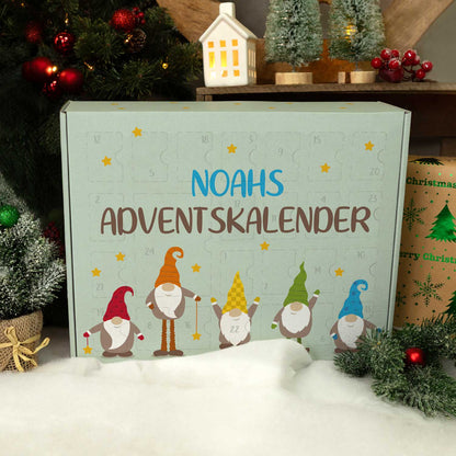 Personalisierter DIY-Adventskalender Wichtel zum Befüllen