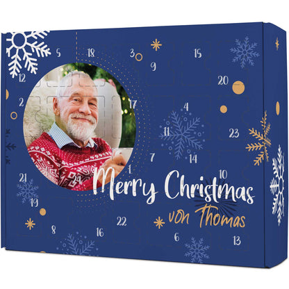 Foto-adventskalender met foto & naam – om zelf te vullen