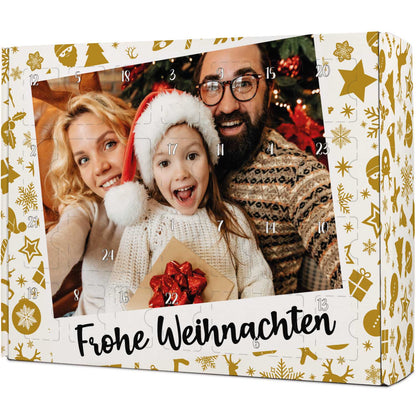 Gepersonaliseerde foto-adventskalender „Retro“ – om zelf te vullen