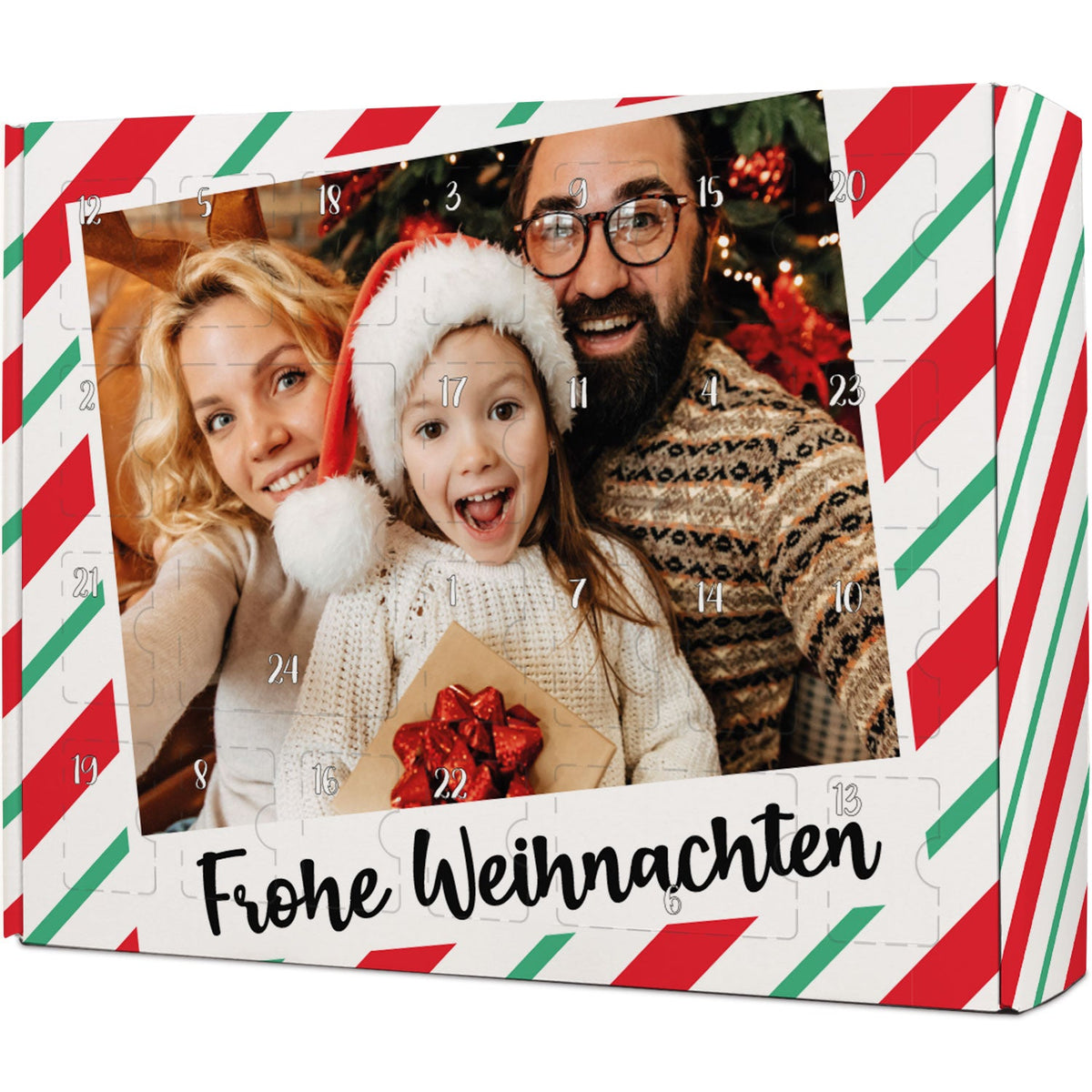 Gepersonaliseerde foto-adventskalender „Retro“ – om zelf te vullen