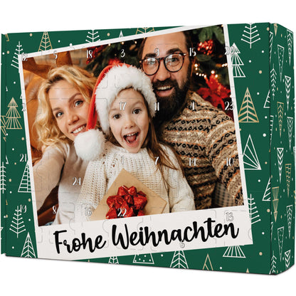 Gepersonaliseerde foto-adventskalender „Retro“ – om zelf te vullen
