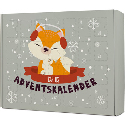 Gepersonaliseerde DIY-adventskalender „Kerstdieren“ – om zelf te vullen