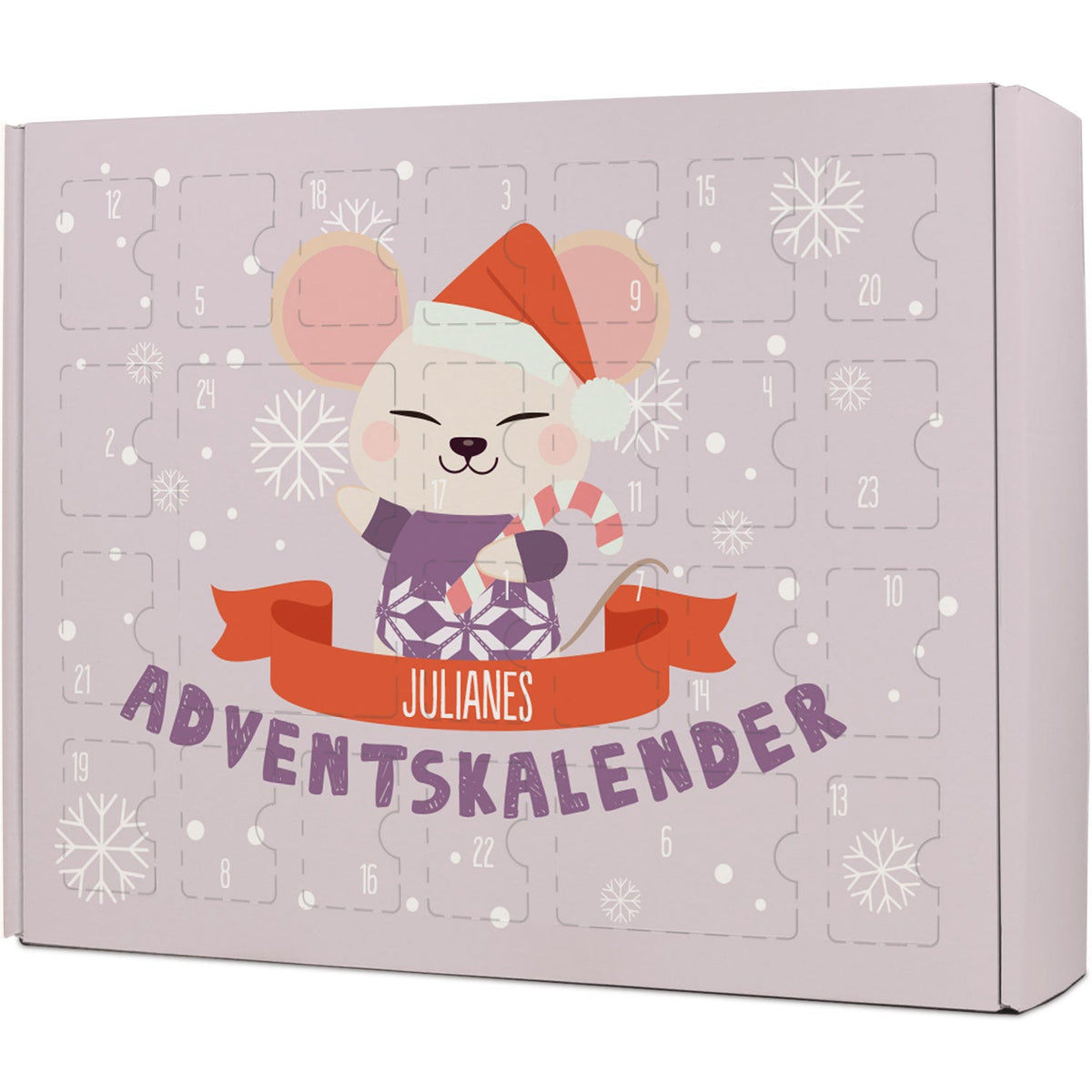 Gepersonaliseerde DIY-adventskalender „Kerstdieren“ – om zelf te vullen