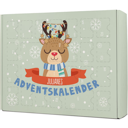 Gepersonaliseerde DIY-adventskalender „Kerstdieren“ – om zelf te vullen