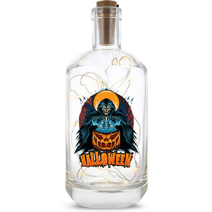 Halloween-Flaschenlicht „Reaper“ mit LED-Lichterkette