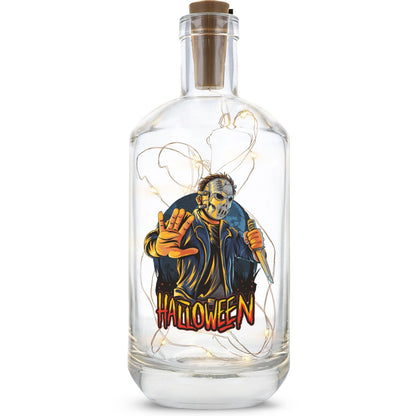 Halloween-Flaschenlicht „Slasher“ mit LED-Lichterkette