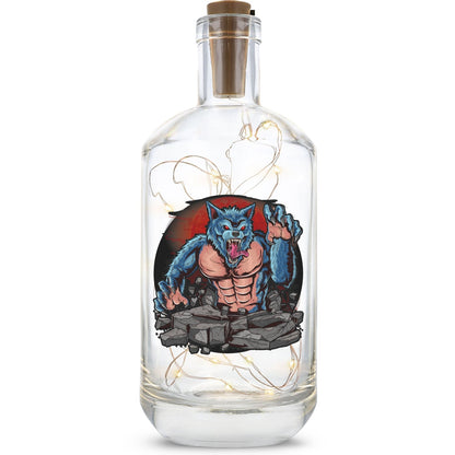 Halloween-Flaschenlicht Werwolf II im HE Geschenkset