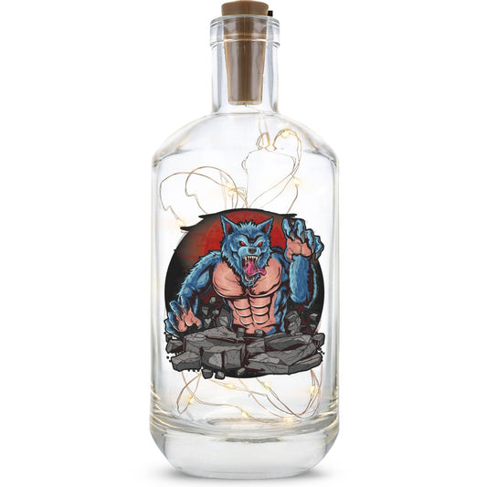 Halloween-Flaschenlicht Werwolf II im HE Geschenkset