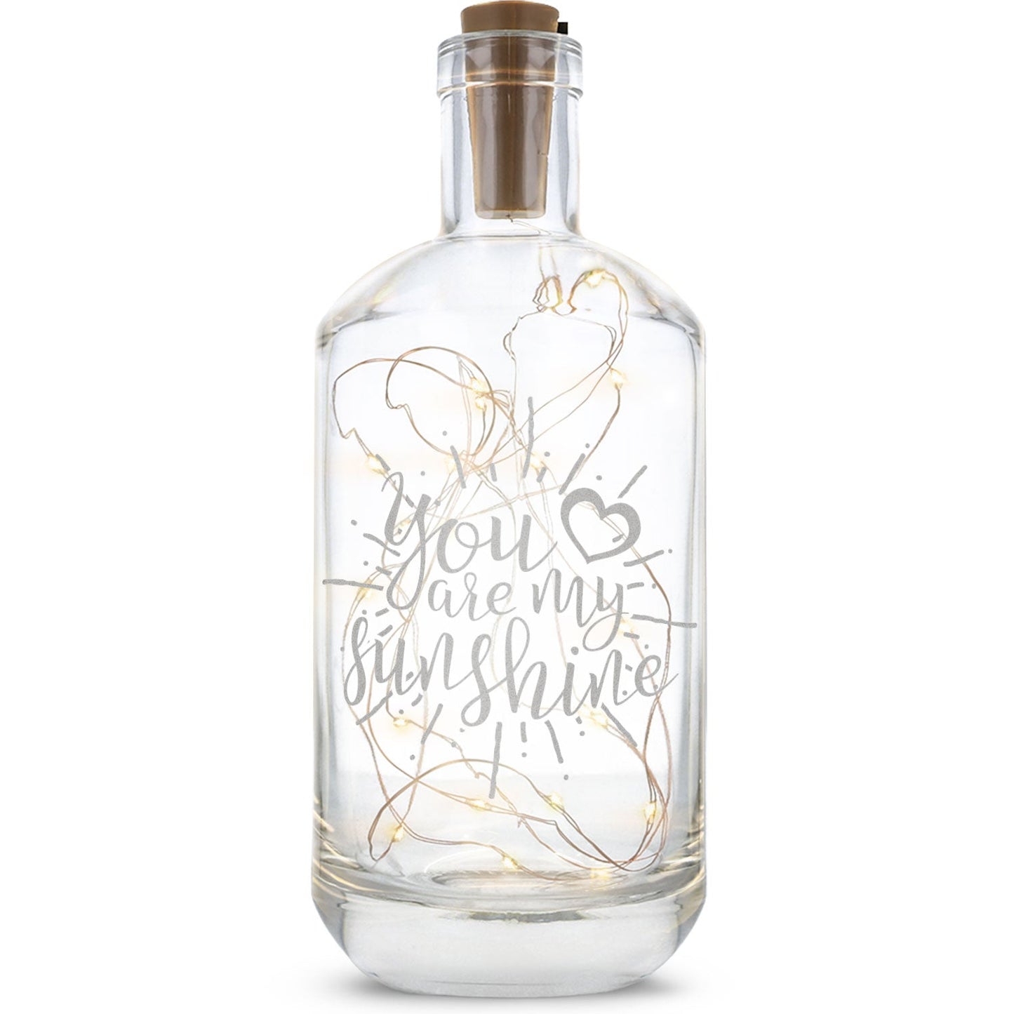 LED-Flaschenlicht „You are my sunshine“ – Hauptansicht