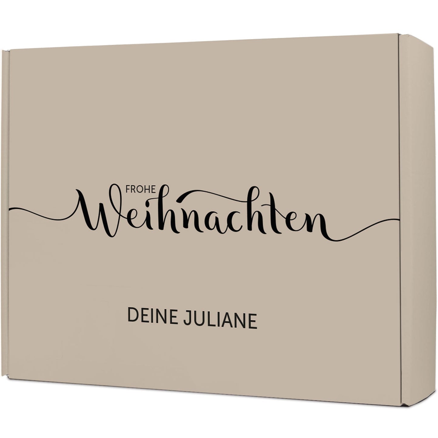 Personalisierte DIY-Geschenkbox „Frohe Weihnachten“ – Wunschtext