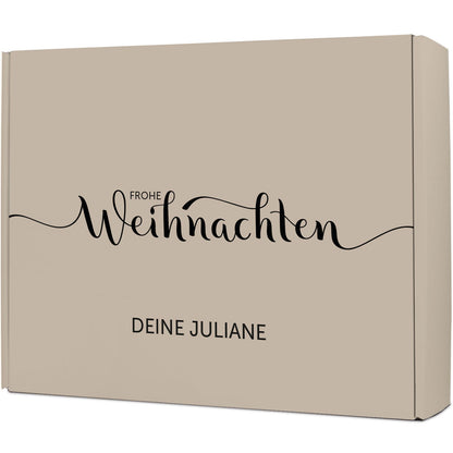 Personalisierte DIY-Geschenkbox „Frohe Weihnachten“ – Wunschtext