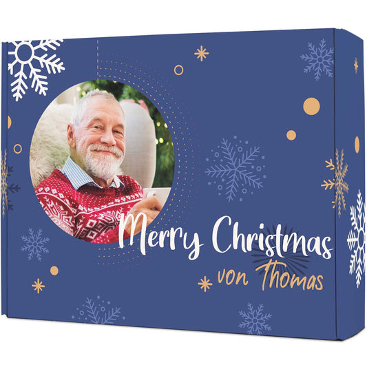 Gepersonaliseerde cadeaudoos Foto & naam – vooraanzicht