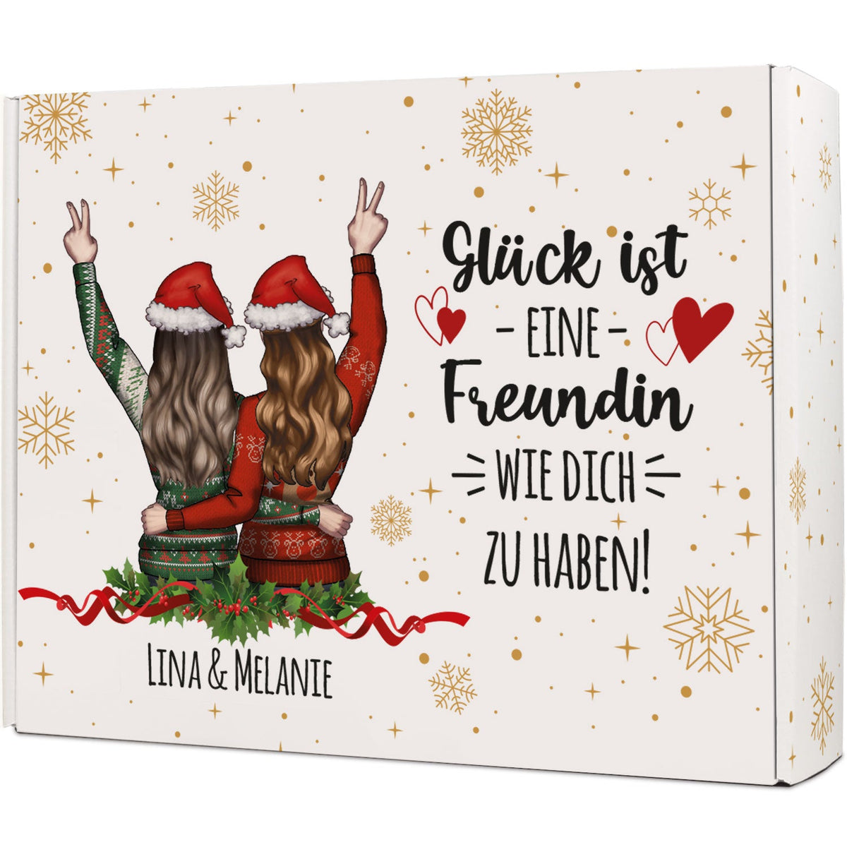 Gepersonaliseerde cadeaudoos Beste vriendin – vooraanzicht