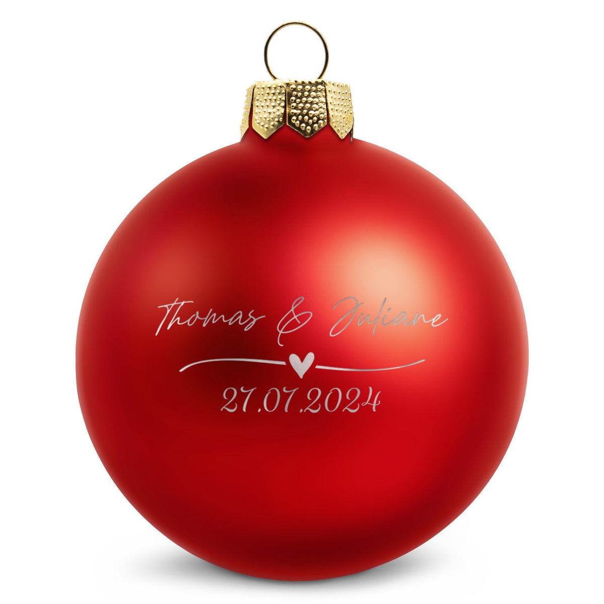 Wedding Love Weihnachtskugel – Farbvariante
