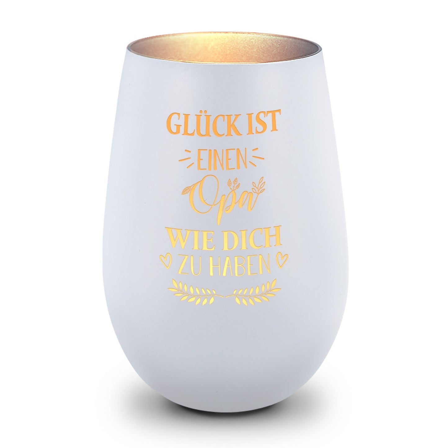 Windlicht „Glück ist einen Opa wie dich zu haben“ – weitere Detailansicht – Galerie 25