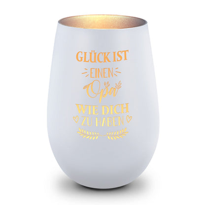 Windlicht „Glück ist einen Opa wie dich zu haben“ – weitere Detailansicht – Galerie 25