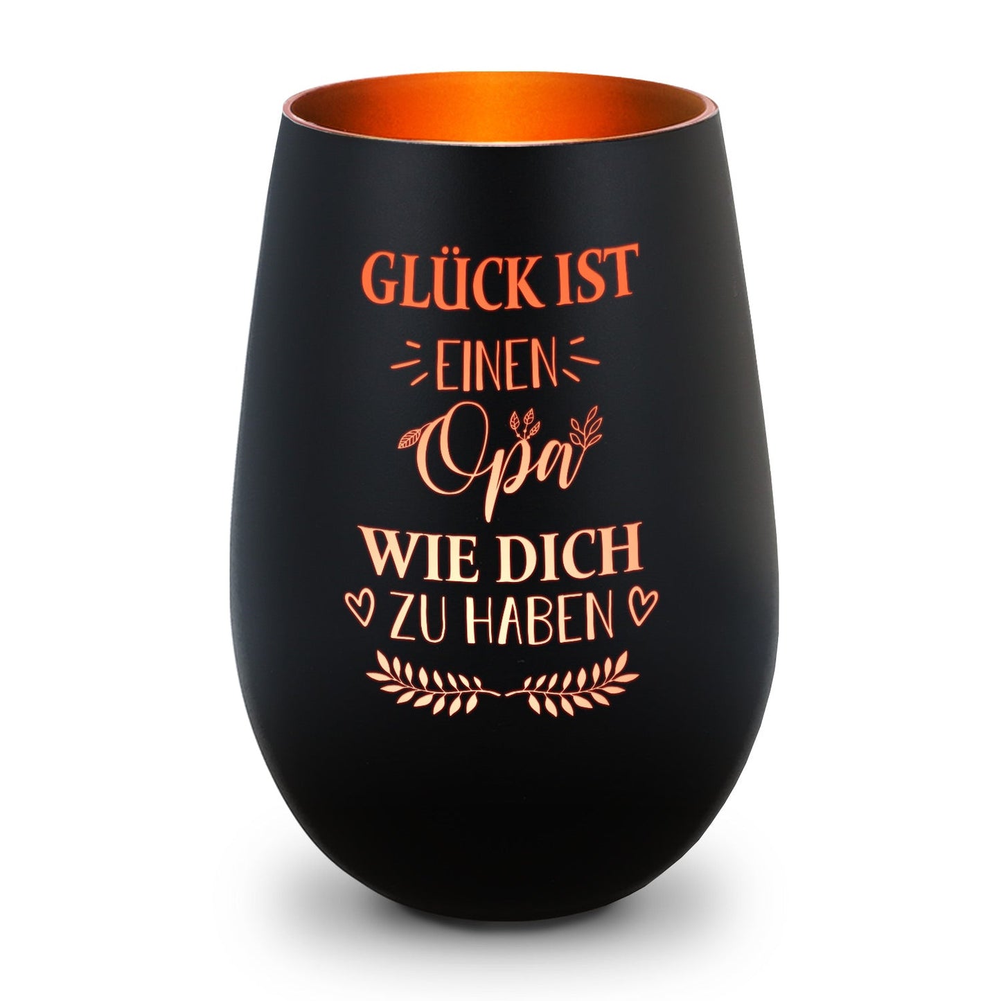 Windlicht „Glück ist einen Opa wie dich zu haben“ – weitere Produktansicht