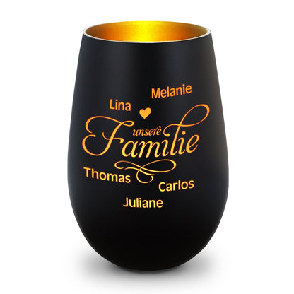 Windlicht „Unsere Familie“ – weitere Produktansicht