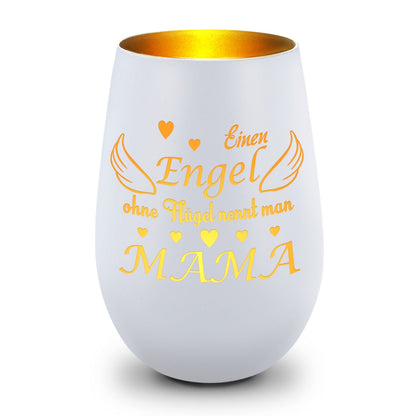 Windlicht „Einen Engel ohne Flügel nennt man Mama“ – weitere Produktansicht