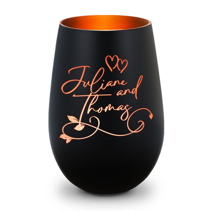 Personalisiertes Windlicht „Floral Design“ – Hauptansicht