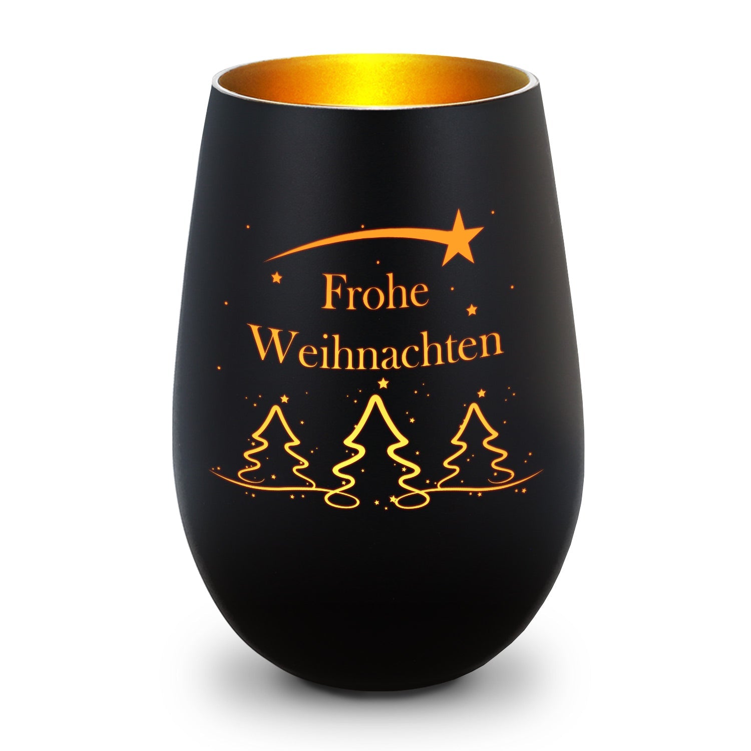 Windlicht Tannenbaum Frohe Weihnachten – Produktansicht